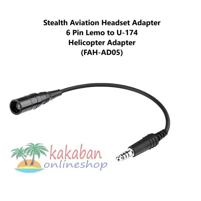 Sale Stealth Aviation Headset Adapter 6 Pin Lemo To U 174 Helicopter