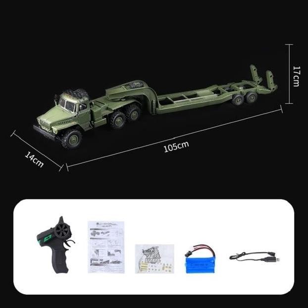Murah Wpl B36-3 1/16 Scale 6Wd Rc Monster Truck Military Remote Control