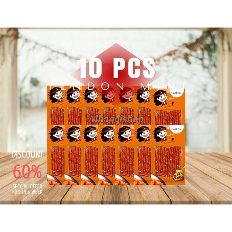 

Halal Wulama 25 gram paket hemat 10 pcs tendon mini food snack Pedas Makanan Tahu Cemilan