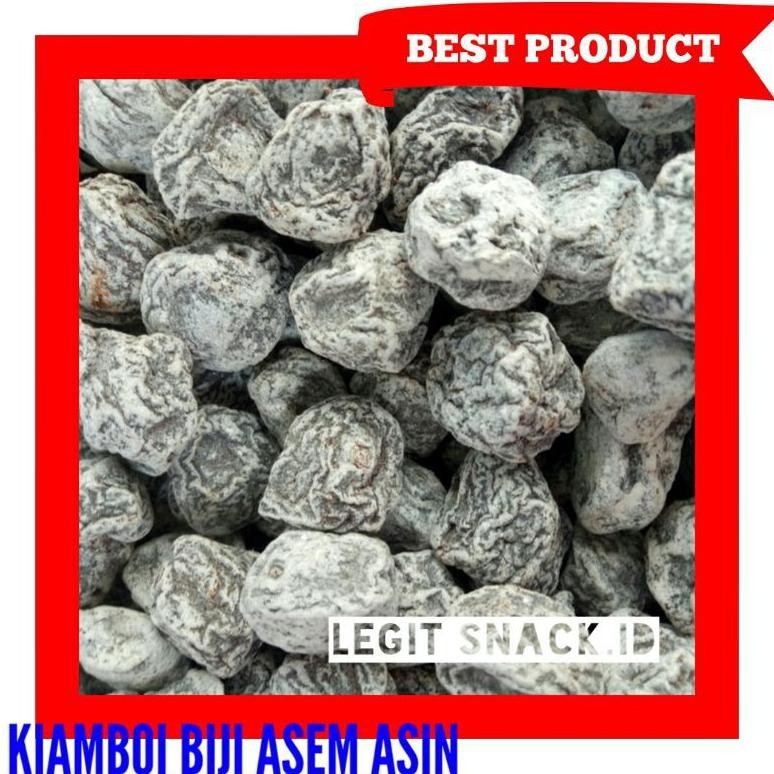 

Kiamboi Biji Asem Asin Manis / White Prune / Asinan Kiamboy Putih Biji / Manisan Plum Putih