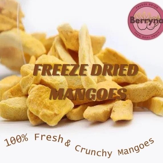 

Berryna Mango Freeze Dried 100% Buah kering Beku Crispy Garing 30gram mangga garing tanpa penambahan gula