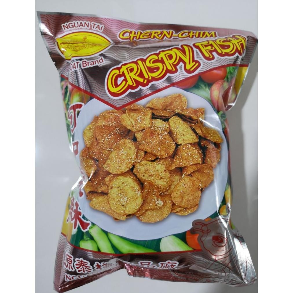 

Satay Crispy Fish 300gr / Sate Ikan Snack / Kerupuk Sate Ikan Thailand