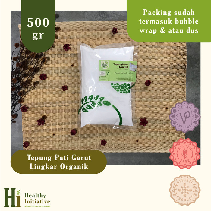 

TERBARU! Tepung Pati Garut Lingkar Organik 500Gr MPASI
