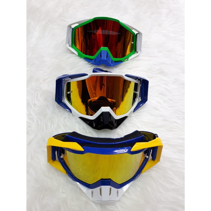 TERLARIS Kacamata Goggle Cross Scarlet