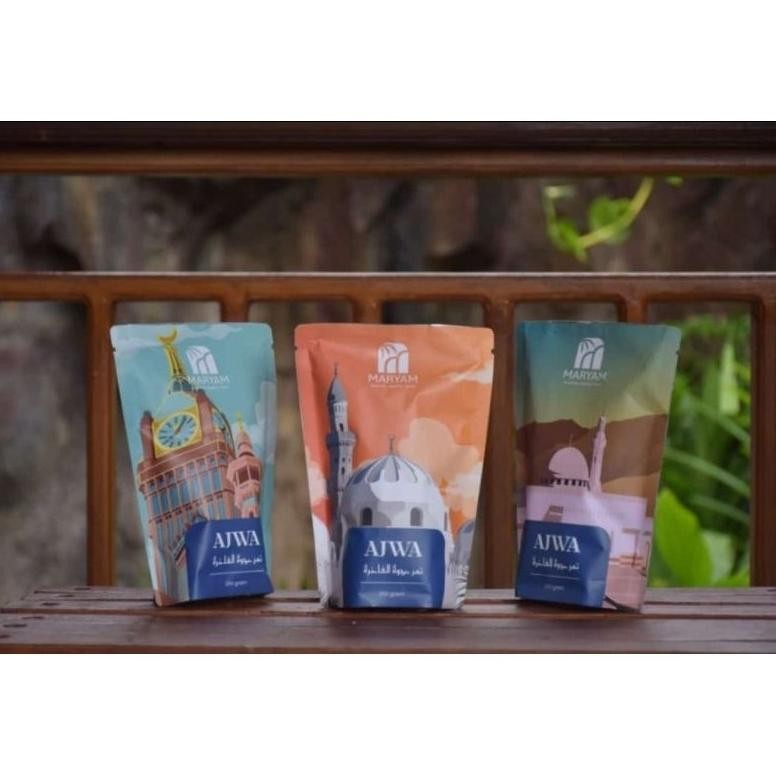 

Kurma ajwa pum 250gr maryam kan pouch