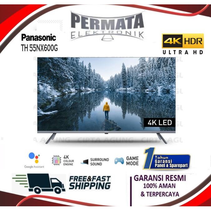 Promo Panasonic Led Tv 55 Inch 4K Hdr Smart Tv Th-55Nx600G