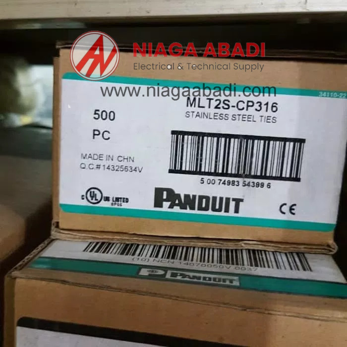 

Panduit Stainless Steel Cable Ties Mlt2S-Cp316 /100 Piece / 1 Pack Gercep