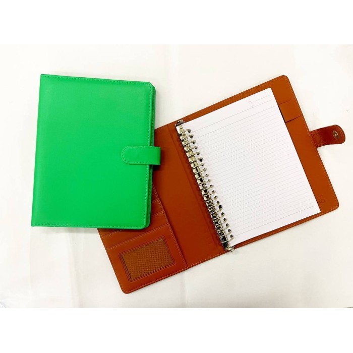 

Multiring Binder Cover Kulit Warna A5 20 Ring 1224 Ready