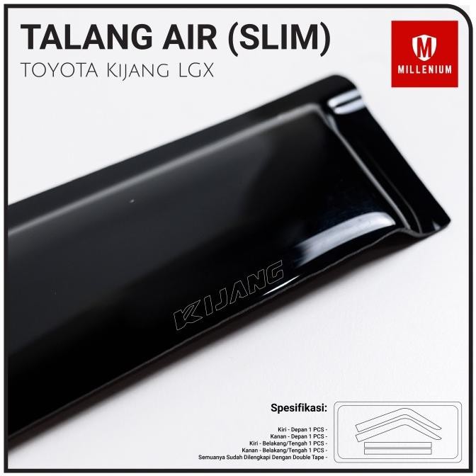 Talang Air Pintu Mobil Toyota Kijang Kapsul 4 Pintu Model Slim Original Dan Terpercaya