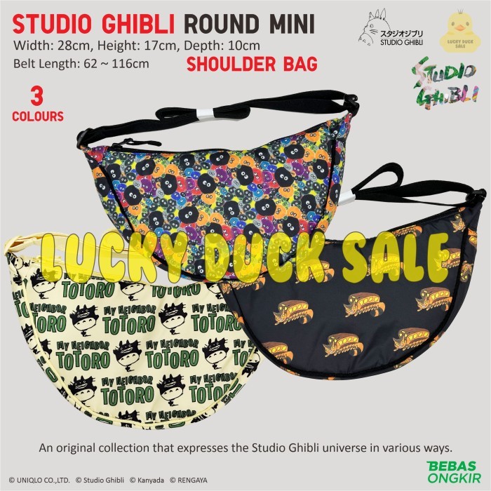 ROUND MINI SHOULDER BAG TAS BAHU BULAT SELEMPANG UNISEX ORI UNIQLO