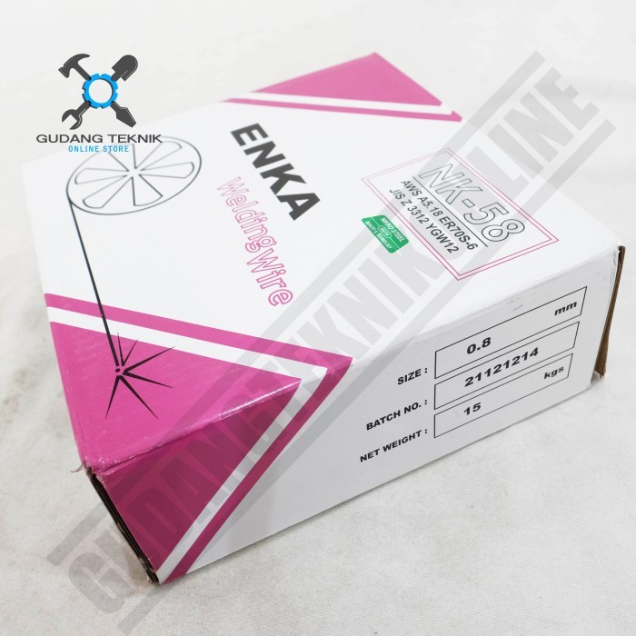 Kawat Las CO2 Wire MIG 0.8 1.0mm 15Kg Enka NK58 - Kawat Las Mig ENKA