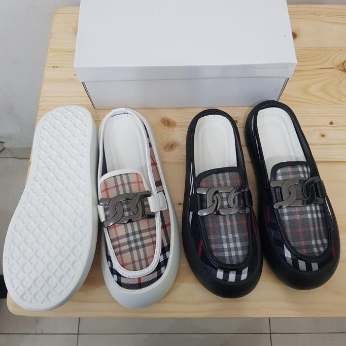 Sepatu Sandal Selop Wanita Mules Import Korea Premium 3 Cm Murah Batam Naunau_Store12