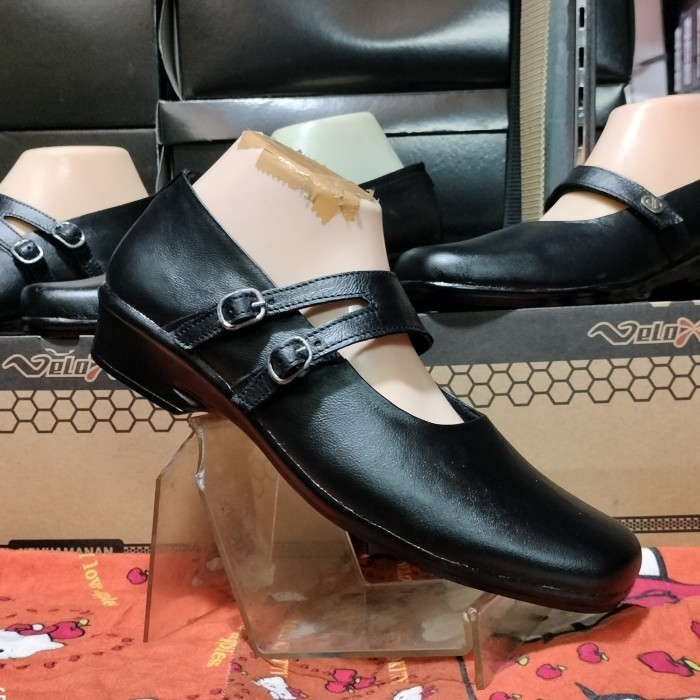 SEPATU PANTOFEL SEKOLAH PASKIBRA WANITA KULIT ASLI