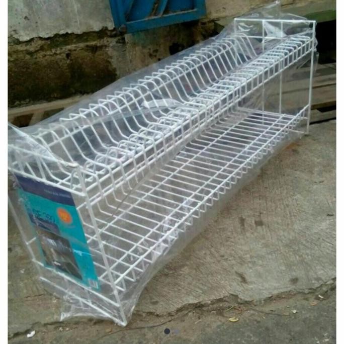 Rak Piring Gelas Besar Susun 2/Rak Piring Besi Panjang Susun 2 Kalediratoko7