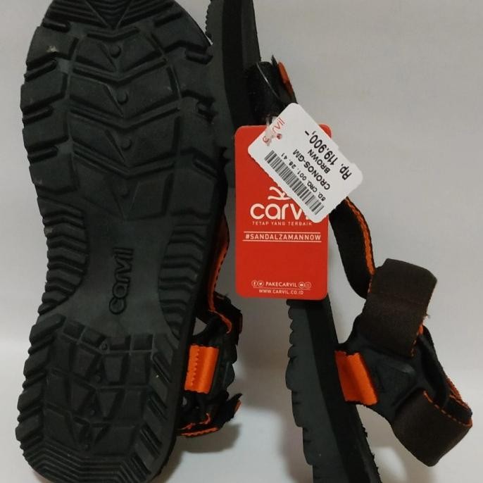 Carvil Cronos Gm S39-44 Sandal Gunung Pria Ori Carvil Brown Judge_Law