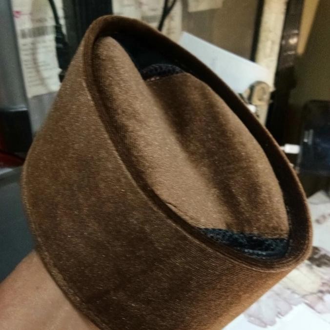 peci songkok bludru coklat exclusive Terlaris