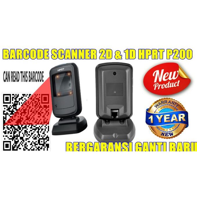 2d Efaktur BARCODE SCANNER HPRT P200 PESAING HONEYWELL MK7120 - MK7580