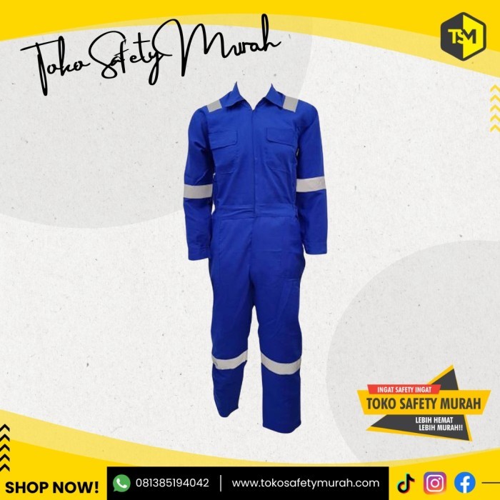 Wearpack Safety Terusan / Seragam Kerja Baju Kerja Mekanik Size XL