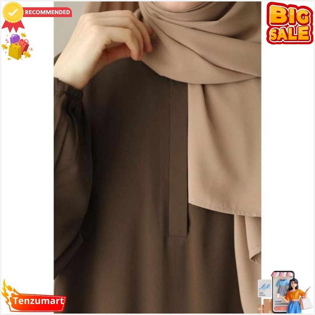 Gamis Khodijah Toyobo Polos Premium | Gamis Toyobo Polos Original Produk