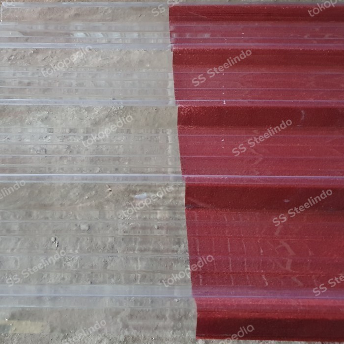 Atap Spandex / Spandek Clear / Bening / Transparan 1 Mm (3M 4M 5M 6M)