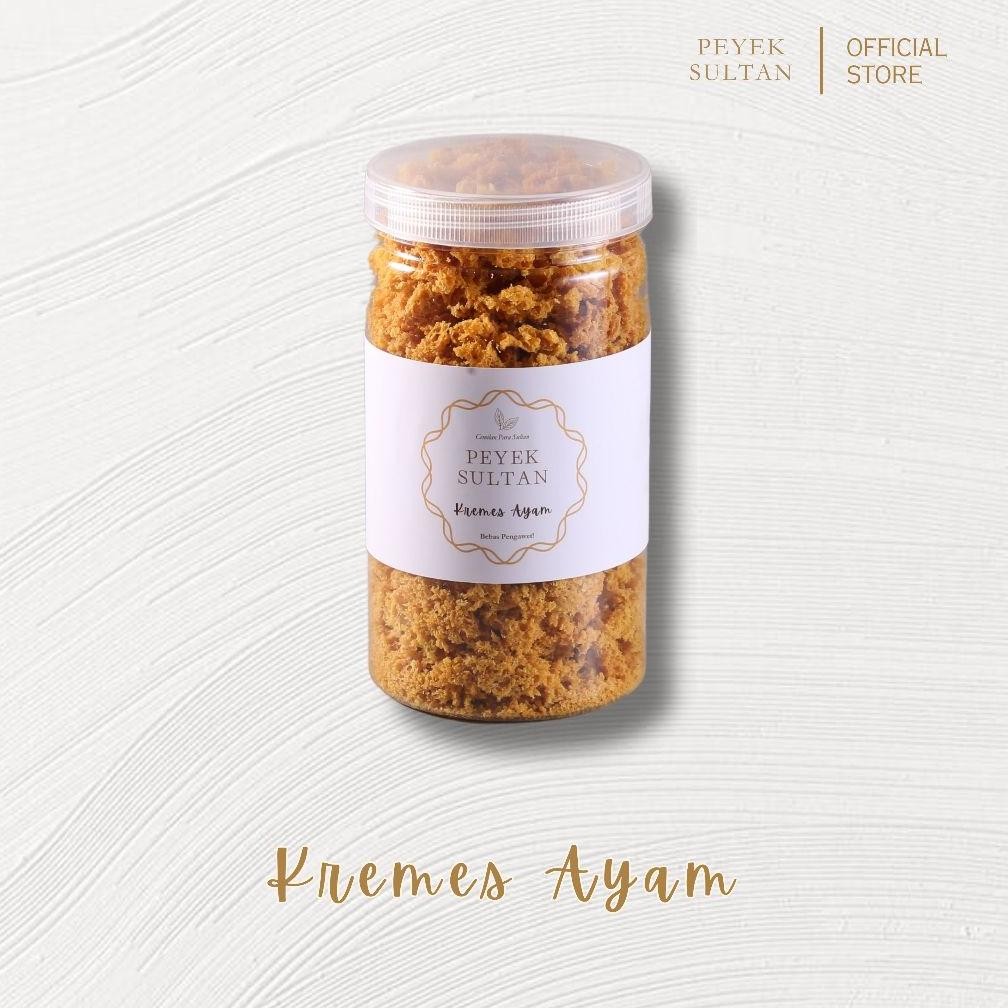 

Kremes Ayam (Extra Large / XL) / Kremesan Ayam | Lauk Enak, Gurih, Garing, Krispi, Tanpa Pengawet | Peyek Sultan