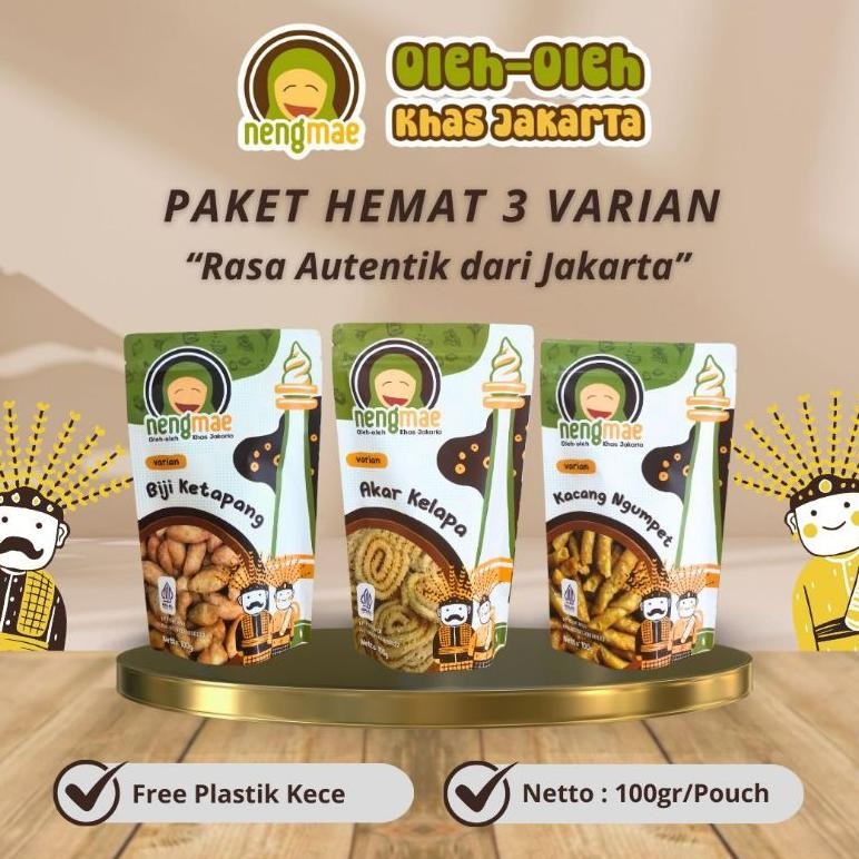 

PAKET HEMAT OLEH-OLEH JAKARTA (3 VARIAN) - FREE PLASTIK KECE