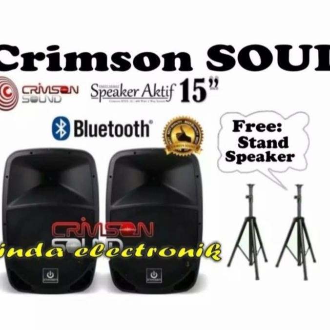 SPEAKER AKTIF 15 INCH CRIMSON SHOW Terlaris