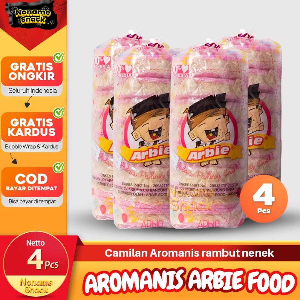 

NoName Snack - Paket Arbie Food 4 Pcs Cemilan Rambut Nenek Aromanis Grosir