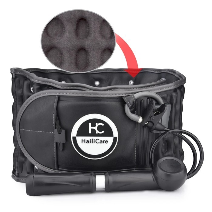 Inflatable Waist Belt Back Massager Air Traction Brace Spinal Lumbar