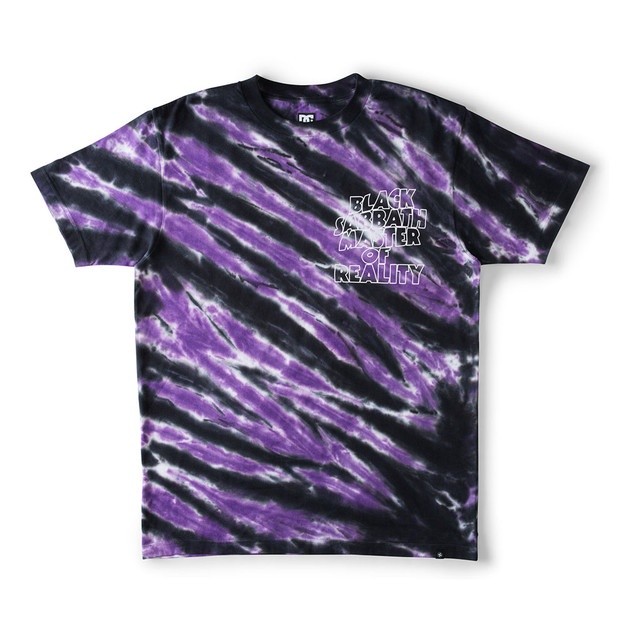 DC Shoes Men DC x Sabbath Tie Dye Top Black/ Purple Tie Dye ADYKT03197