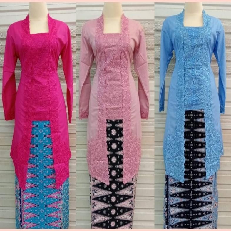 eug kebaya encim modern// setelan kebaya encim tunik kutu baru x bordir senada // kebaya encim long 