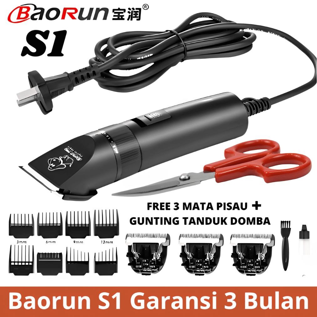 BAORUN S1 PRO 100% - Alat Cukur Bulu / bulu domba / anjing / Kucing - alat cukur bulu domba - baorun