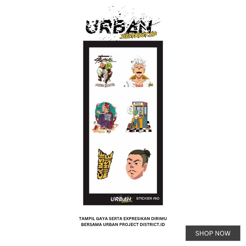 

*PromoTerjangkau* Urbstyle Stiker Aio Pack Brand Series 1 By Urban District Id Garskin Wrap Premium / X Casing Case COD