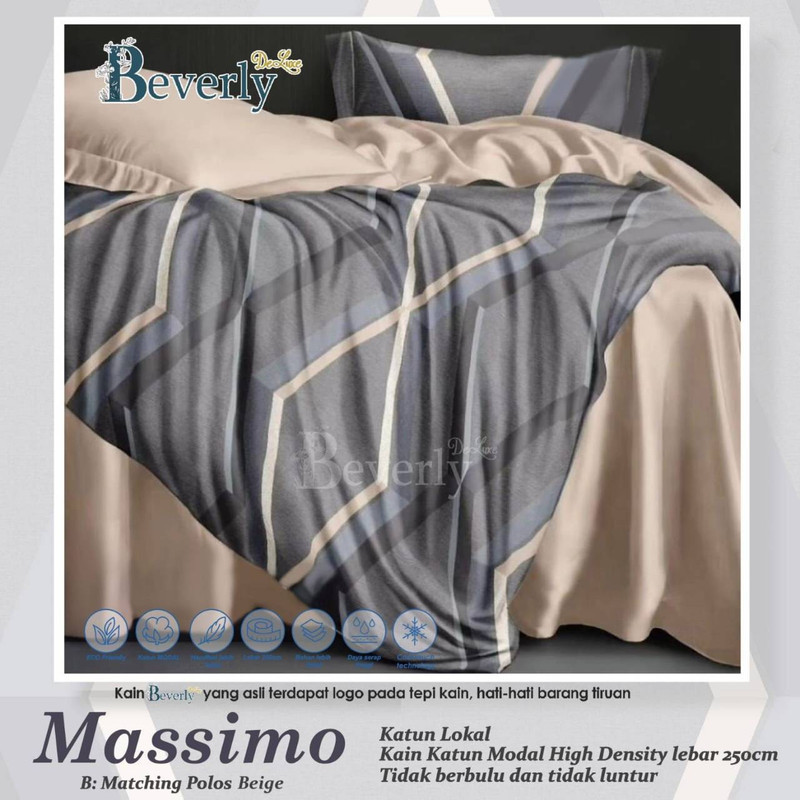 Bedcover & Sprei Premium Katun BEVERLY Motif Massimo