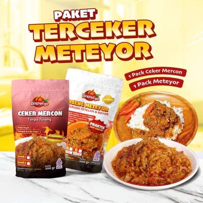 

Paket Terceker Meteyor (1 pack meteyor + 1 pack ceker mercon) Bolosego