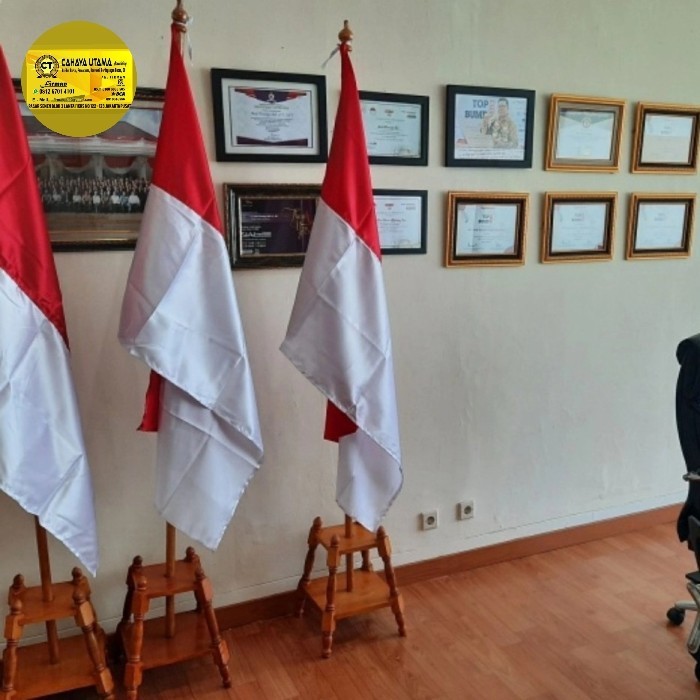 TERBARU Tiang Bendera Pataka + bendera merah putih