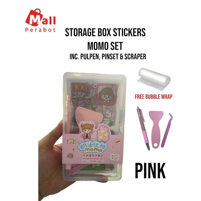 

Sticker Momo Tool Set Scrapbook Stiker Cuter Sticker Free Box