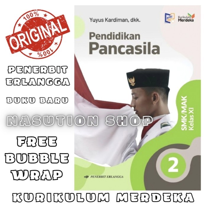 

Buku Pendidikan Pancasila Kelas 2 / 11 SMK Erlangga Kurikulum Merdeka