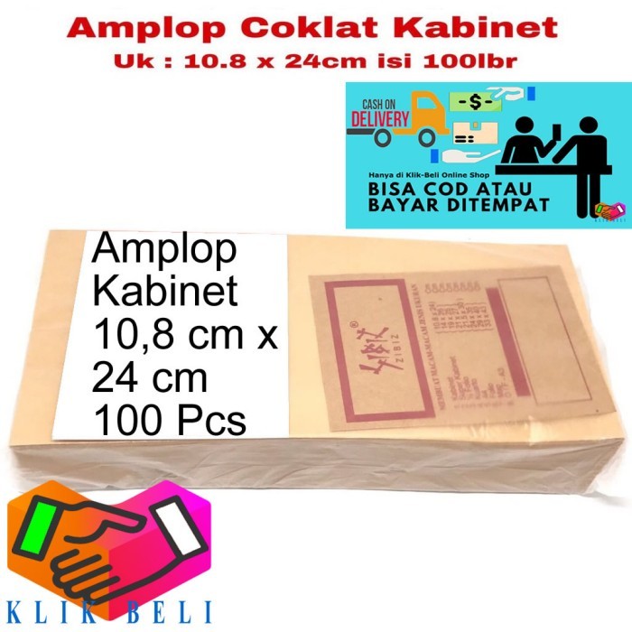 

Amplop Coklat Kabinet 80gr Isi 100 Lembar