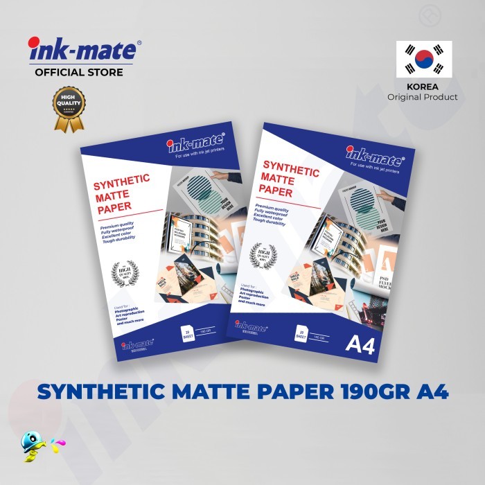 

Synthetic Matte Paper Waterproof Inkmate 190Gr A4