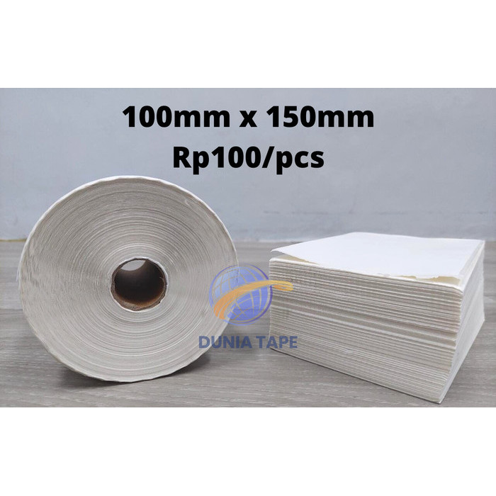 

Label Thermal Sticker 100 x 150 mm (A6) isi 500 pcs