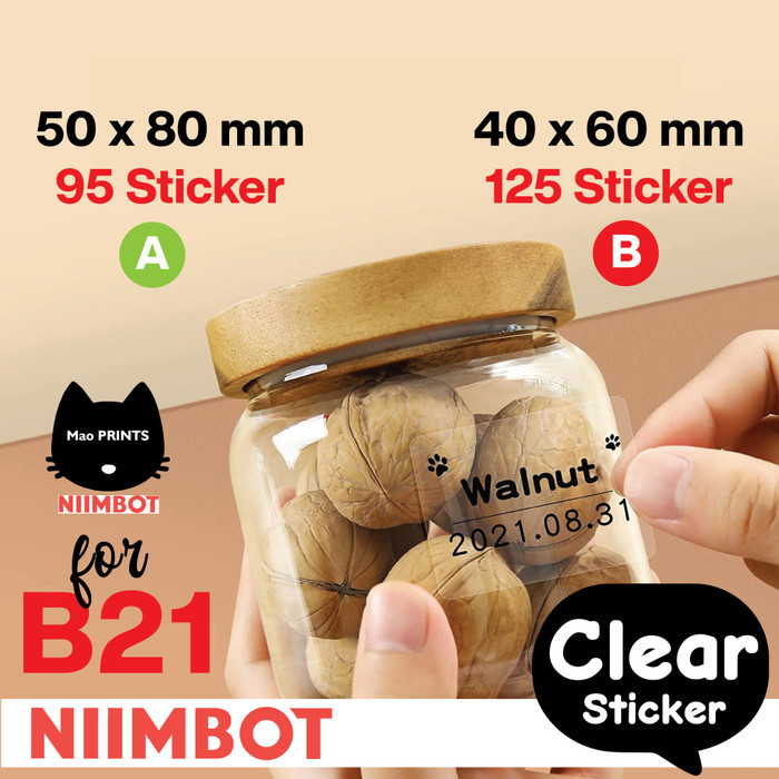 

Niimbot Thermal Label Sticker Refill for B21 - Thermal Sticker Niimbot