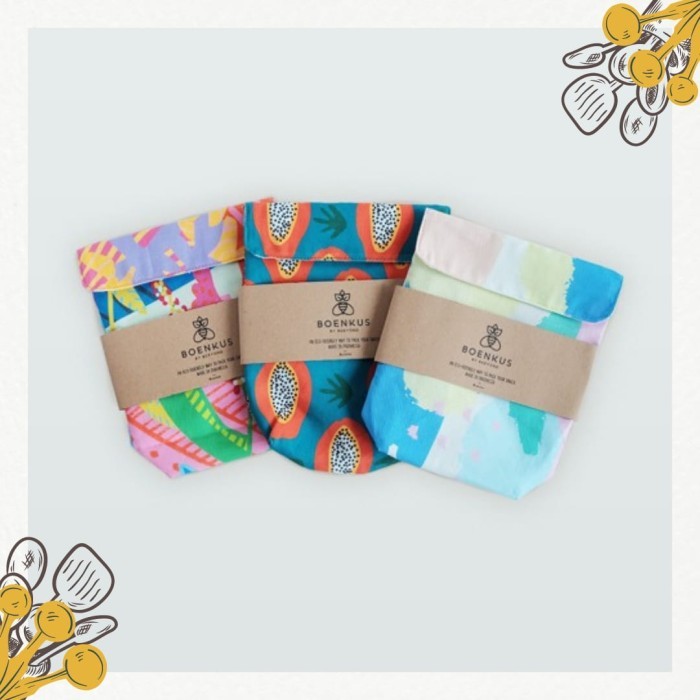 

TERBARU! BOENKUS - Reusable Snack Pouch - Tempat Makanan Ramah Lingkungan