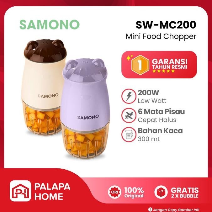 Food Chopper Mini Kaca Blender Mpasi Coper Bumbu Choper Copper Samono