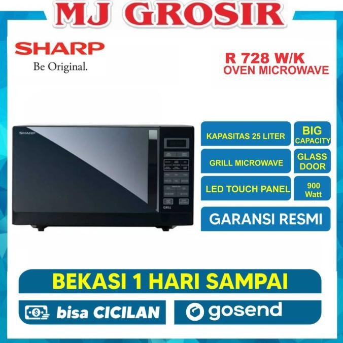 Promo Oven Microwave Sharp R-728(W) R 728 728-W