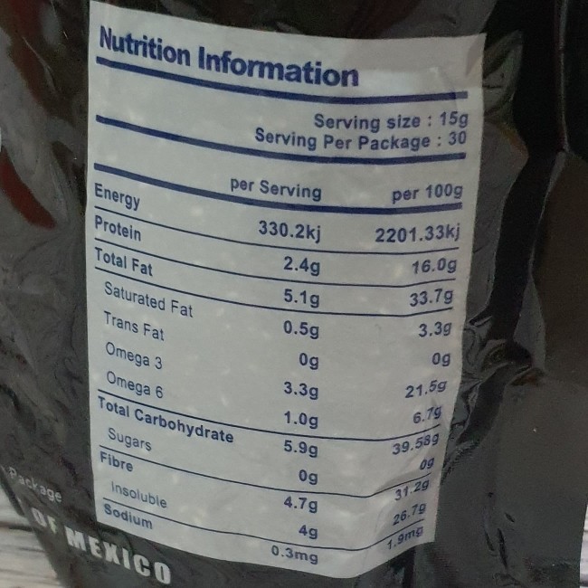 

ORGANIC BLACK CHIA SEED MEXICO 460GR / SUPER FOODS