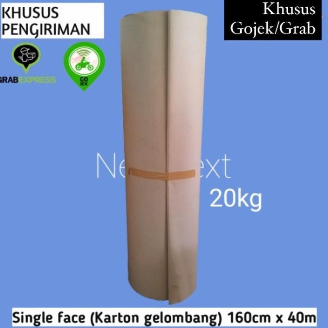 

New Single Face / Karton Rollan Ukuran 160 Cm X 37 Mtr (20Kg) Terbatas
