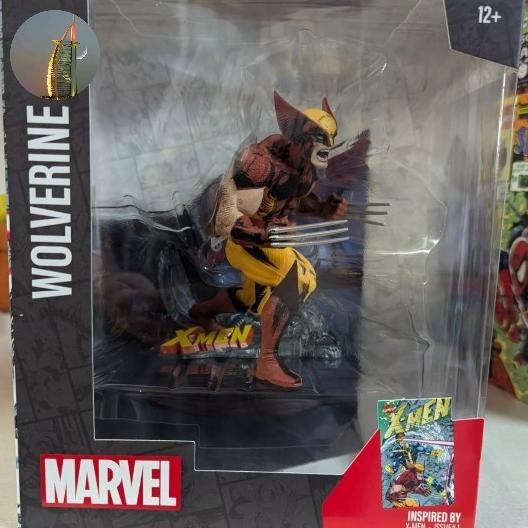 Mcfarlane Marvel Wolverine gold Label statue comics wolverine1:10 scale