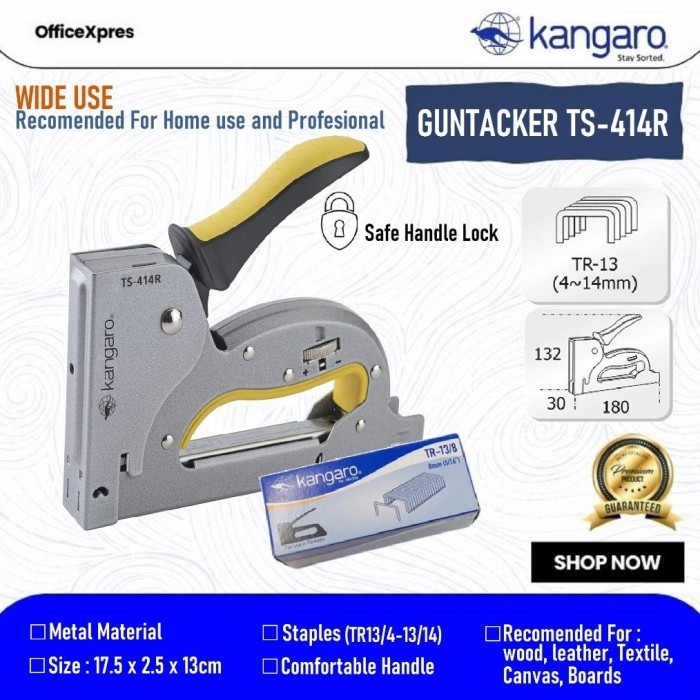 

Diskon Stapler Tembak / Guntacker Ts 414R Sejenis Max Tga / Stapler Sofa / Staples Tembak Jok Motor