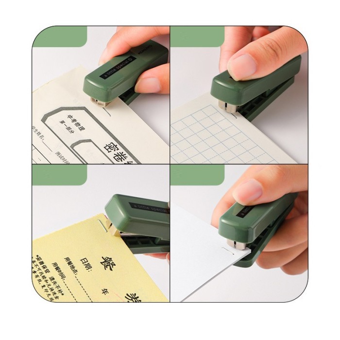 

Kokuyo A Little Special Mini Stapler Set 1000pcs 10N Staples Portable Paper Binder Office Binding